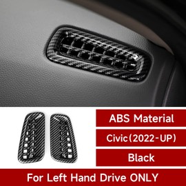 BRMYL Car Air Outlet Vent Cover Trim Decals for 2022 2023 2024 2025 Honda Civic 11th Gen Accessories ABS Carbon Fiber Interior Stickers