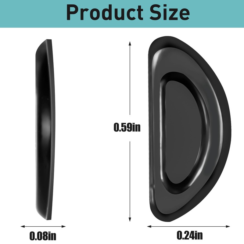 Eyeglass Nose Pads-Upgraded Soft Silicone Adhesive Glasses Nose Pad, Anti-Slip