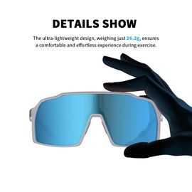 WGKVP Sports Glasses – Auto-Adjusting Polarized Lenses, 100% UV400 Protection, Anti-Fog & Impact-Resistant – Perfect for Cycling, Running, Golf, Fishing & Daily Wear