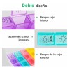 Pastilleros Semanal Organizador Pastillero Separable Vistoso Arcoíris