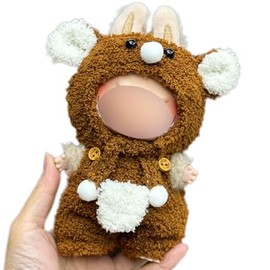 17cm Doll Clothes for Doll Accessories Outfits Cute Clothes Stylish Set (NO Doll) Brown Cute Bear