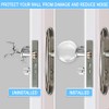 Door Knob Wall Shield, 6PCS Transparent Round Soft Rubber Guard