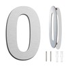 Brushed Modern House Number -6 Inch 152mm Height, Made of
