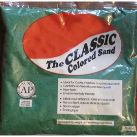 Hortense B. Hewitt Wedding Accessories 1-Pound Decorative Colored Sand, Emerald