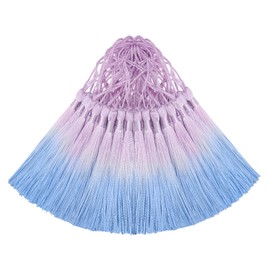 50PCS Mini Nappe in Seta per Artigianato Fai da Te, Segnalibro, Gioielleria Carina, Perline, Orecchini per Ragazze, Anello Portachiavi, Laurea, Piccola Chiave, Nastro Lungo, Tessuto per Cucire, Bordo