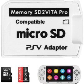 Ultimate Version SD2Vita 5.0 Memory Card Adapter for PS Vita PSVSD Micro SD Adapter Compatible with HENkaku Enso System, SD2Vita Convertor for PS Vita 1000 2000 Memory Card Full Coverage