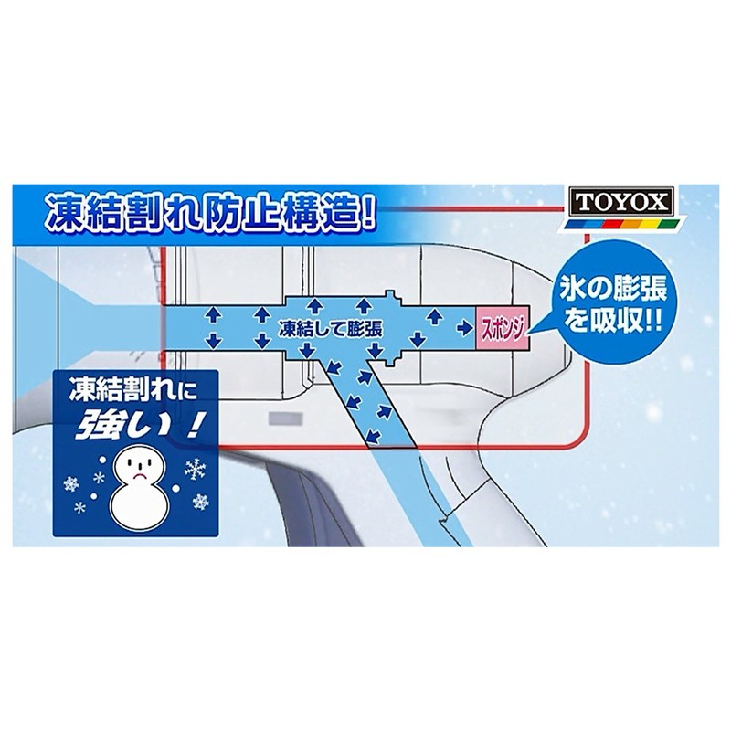 トヨックス 凍結割れに強く長持ち SPアクアネット8ノズル SP-8N 散水ノズル 【安心2年保証】