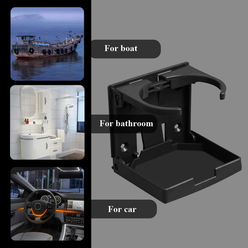 Adjustable Folding Drink Cup Holder with Screws Universal Bottle Holder