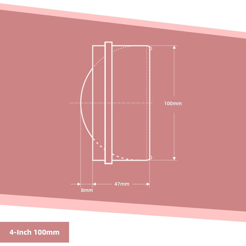 WeCooper 100mm - 4 inch Connector with Backdraught Shutter, Non-Return