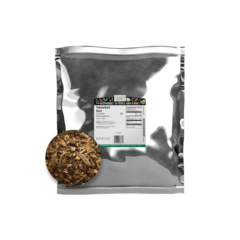 Frontier Co-op Cut and Sifted Wildcrafted Yellowdock Root, Rumex crispus,