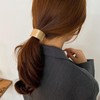 Golden Punk Metal Circle Hair Cuff Ponytail Holder Elastic Hair