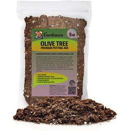 Gardenera Organic Olive Tree Potting Mix - Boosted Vitality, Stronger Roots, and Bountiful Olives - 5 Quart
