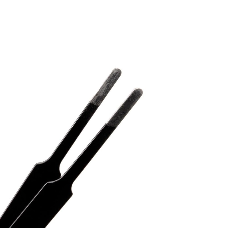 Craft County Precision Tweezers – Anti-Static Stainless-Steel Tweezers – Round