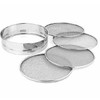 Stainless Steel Interchangeable 4 Mesh Sieve Silver, 20 cm Mesh