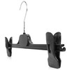 Hangerworld - 10 Black Plastic Trouser & Skirt Adjustable Clip