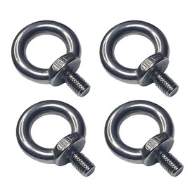 M8 Lifting Eye Bolts Made from Marine Grade A4 Stainless Steel 316 (Pack of 4)