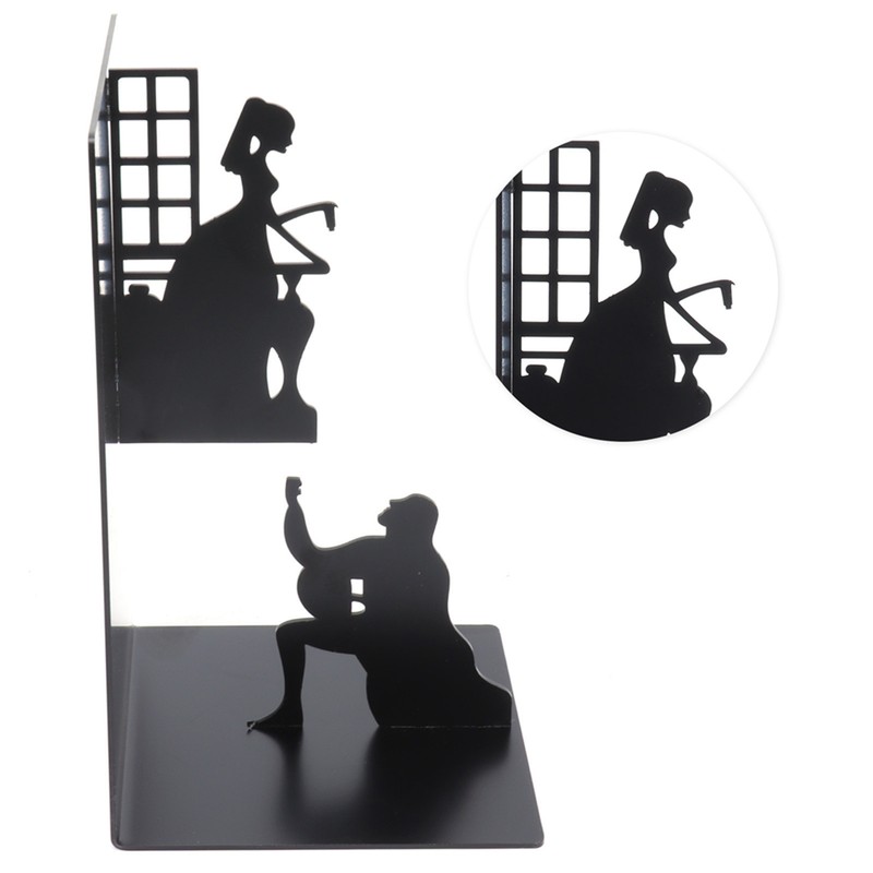 Wrought Iron Figure Book Stand Readers Book Stand Bookshelf Ornaments