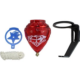 Pack de 3 tapas giratorias de plástico duradero y punta de metal hechas en México – Trompo Mexicano Diamante Plástico Durable y Punta de Metal (Pack de 3 colores surtidos)