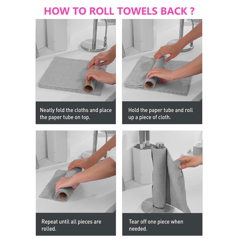 itanso Tear-A-Rag Roll -50 Pack, 12 x 12 Microfiber Cleaning