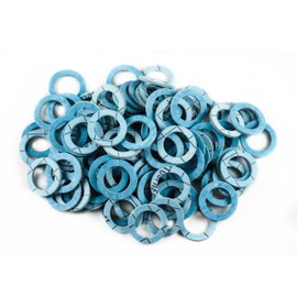 Flat Gasket Washer Seal Type 350 Kevlar® Aramid Fibres for Sanitary and Heating Elements Excellent Chemical Stability and Resistance to Creep (up to 350°C) 100 Pieces 3/4" Special (24 x 16 x 2 mm)