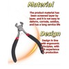 luvilly1 Pcs Durable Jewelry Pliers, End Cutting Pliers Nail Puller