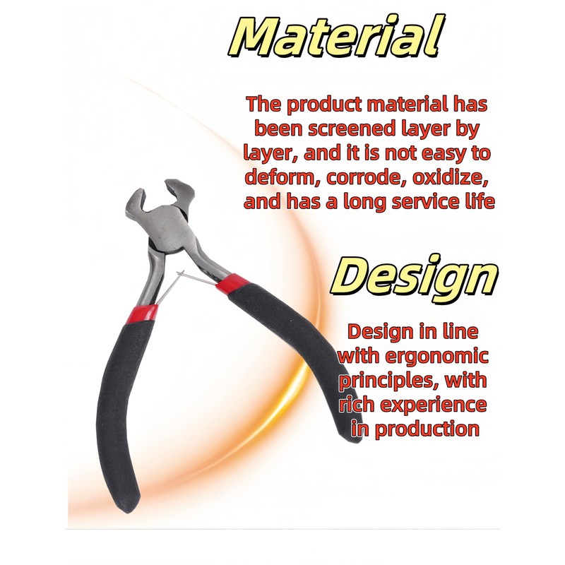 luvilly1 Pcs Durable Jewelry Pliers, End Cutting Pliers Nail Puller