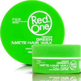 Cera para Cabello Red One Matte Green Máximo Control - Cera para Peinar Mate - Cera Pelo Hombre - Red One Aqua Hair Wax Green - Cera Red One Verde 150 ml