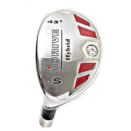 Left-Handed Men's I-Drive #SW-43° Loft Hybrid Golf Club with Graphite Shaft, Senior Flex