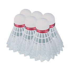 Spokey Unisex Shoot Synthetic Fast Shuttlecocks Set (Pack of 6), Red, One Size