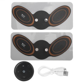 Voice Control Massage Patch Pulse Mini Massager Fatigue Relieve Massager for Shoulder Neck BackBlack