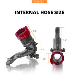 showingo 920682-01 Bottom Internal Hose Replacement for Dyson UP13 DC41 DC65 UP20 Vacuum Cleaner Internal Hose