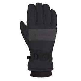 Carhartt Men's W.p. Waterproof Insulated Work Glove, Black/Grey, Medium