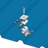 4 MageBracket RH R-Panel Trapezoidal Metal Roof Mounting Racking Rib