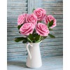 JOYLEX Artificial Flowers Realistic Roses, 50pcs Real Looking Fake Roses