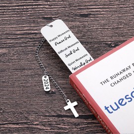 Bookmarks for Women Book Lovers First Communion Gifts for Girls Boys Christian Gifts for Girls Confirmation Gifts for Teen Girls Teenage Boys Easter Basket Stuffers for Teens Bible Communion