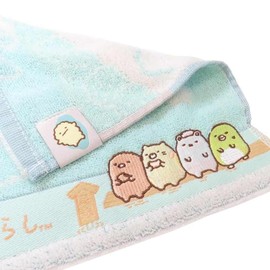 Marushin 6575042900 Handkerchief, Sumikko Gurashi, Warm Steam, San-X Sumikko, Cute, Girls, Towel, Mini Towel, Towel Handkerchief, Cotton