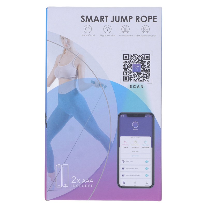 Bluetooth Count Jump Rope Precise Counting 360 Degree Universal Electronic
