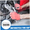 Mobestech 4pcs Tire Valve Stem Caps Anti-leak Design for Car