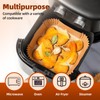 Air Fryer Disposable Paper Liners Square, Non-Stick Parchment Paper, Air