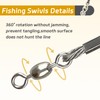 Fishing Catfish Circle Hooks Rig, 50pcs Fishing Leader Hooks for