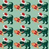 Dinosaur Christmas Wrapping Paper Roll 30" X 10' Tear Resistant
