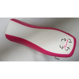 Hidden Comfort Camo Polaris Phoenix 200 seat Cover fits All Years - White Center/Pink Sides and Back Phoenix Logo