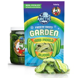 Arctic Farms Freeze Dried New Pickle Slices (Minimal Salt) (Large Bag Slices)