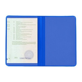 ID Card Holder ID Card Case (Blue – 2 Compartments) Red Black White Transparent Case Card Case Vehicle Documents Protective Cover Car Registration Documents Car – Made in Germany