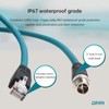 DRRI M12 - Cable blindado Cat6 de 8 polos a