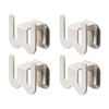 4 Pack No-Drill RV Shoe Rack - Over Door/Wall-Mounted Shelf,
