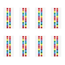 Ruwado 20 Pcs A to Z Alphabet Tabs Index Clear Stickers Plastic Dividers Stickers for Senior College Students Binders Notebook Classify Files Contents Pages Address Books Folder (Colorful)