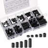 ZEPIQOR 200 Pieces Plastic Round Spacer Kit, for M3/M4 Screws,