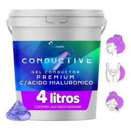 Gel Conductor cido Hialurnico Antiedad Facial Corporal 4l                                                                                             