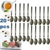 Buystarget 20pcs Teaspoons Set Stainless Steel Tea Spoons Food Grade